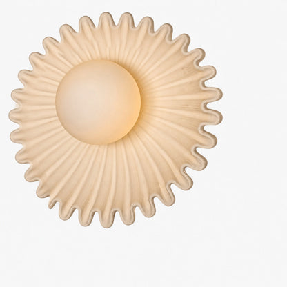 Glova Nordic Floral Ceramic Wall Light – Sculptural Accent Wall Lamp for Bedroom, Hallway, Living Room