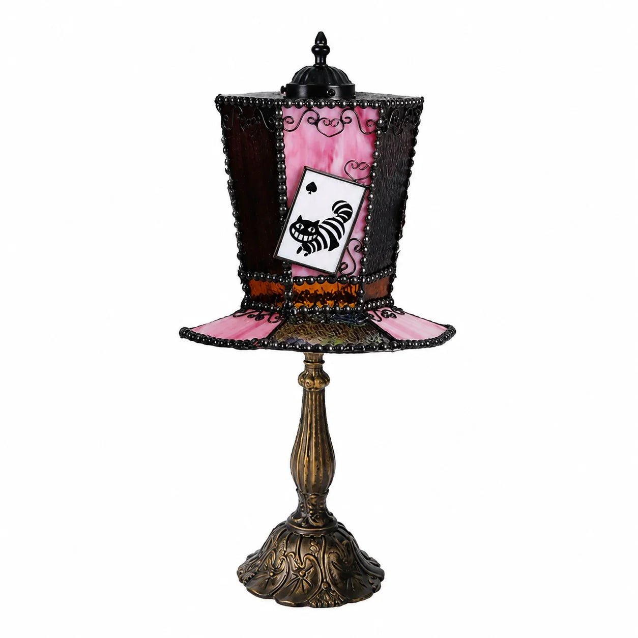 Cat Fairy Card Rose Purple decorative table lamp