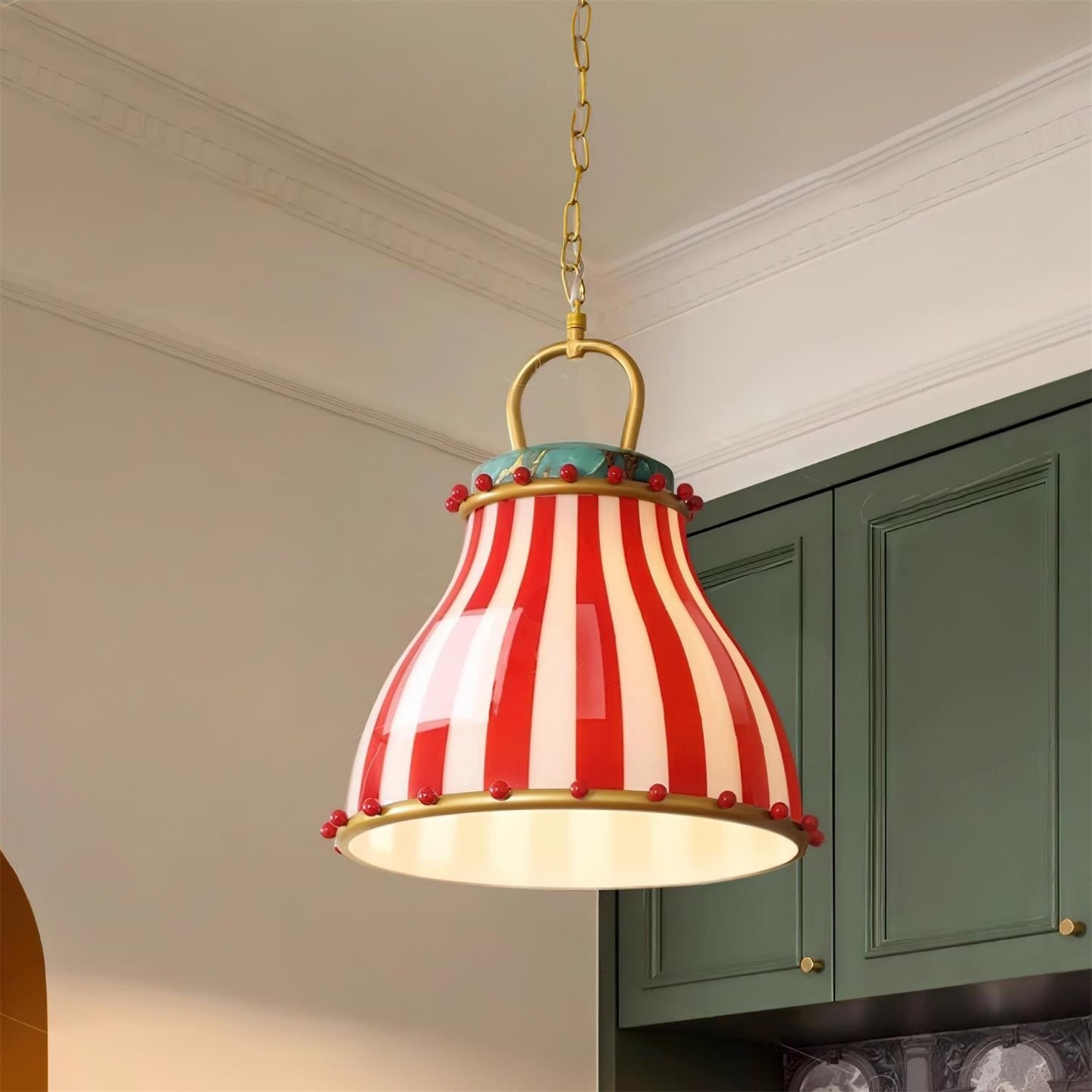 Dekoration Retro Glas Zirkus Pendelleuchte