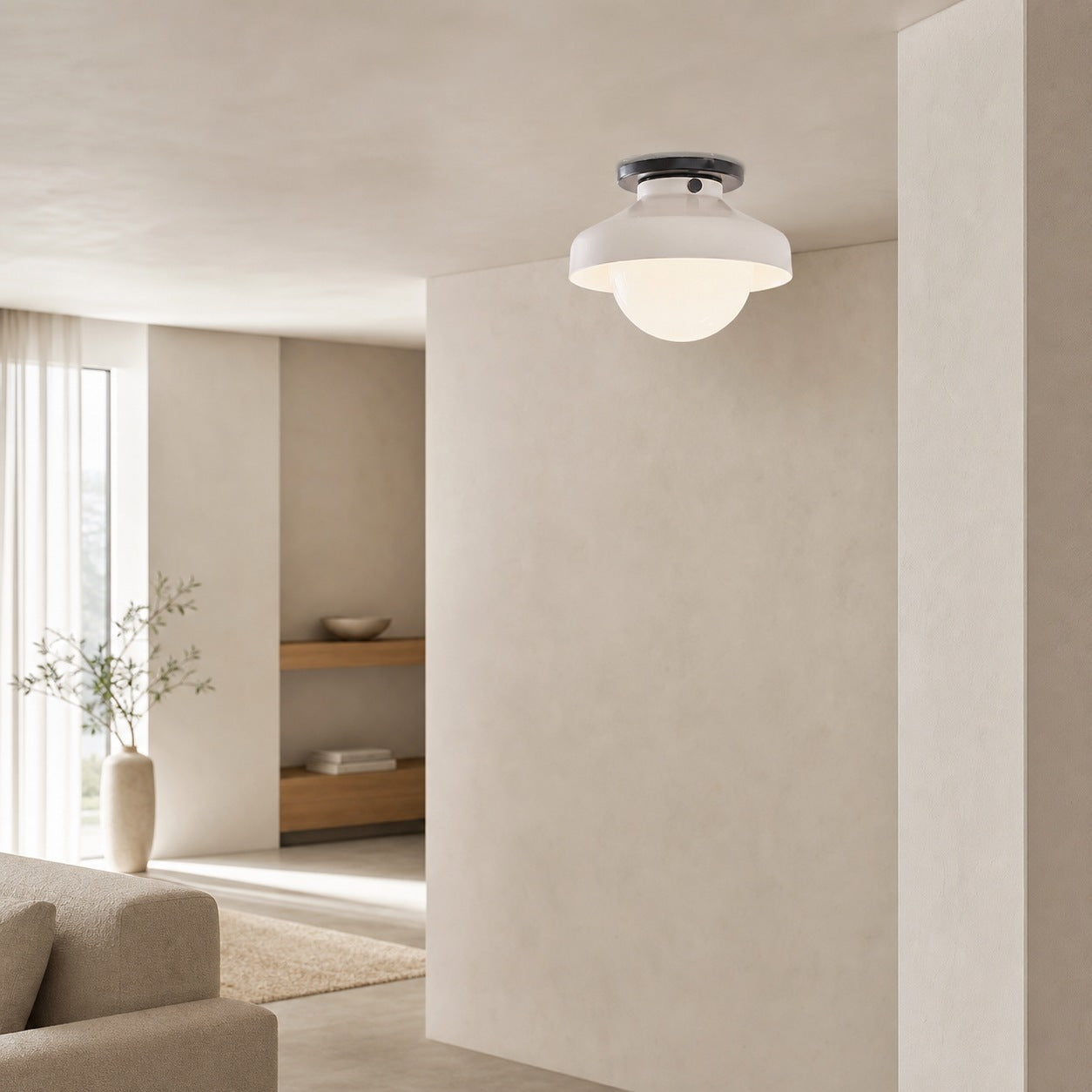 Hanton Moderne Deckenleuchte zur bündigen Montage – Minimalistische Metallleuchte für Zuhause
