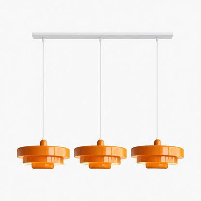 Malero Triple Layer Macarons Pendant Light - Modern Disc Form Lighting for Dining Room or Lounge N52