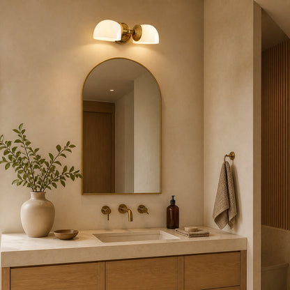 Modern Mercer Double Horizontal Metal Wall Sconce