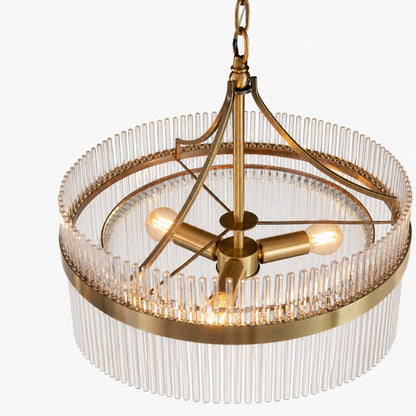 RibGlow Pendant Light – Trio Pendant with Elegant Glass Rods for Dining or Hallway