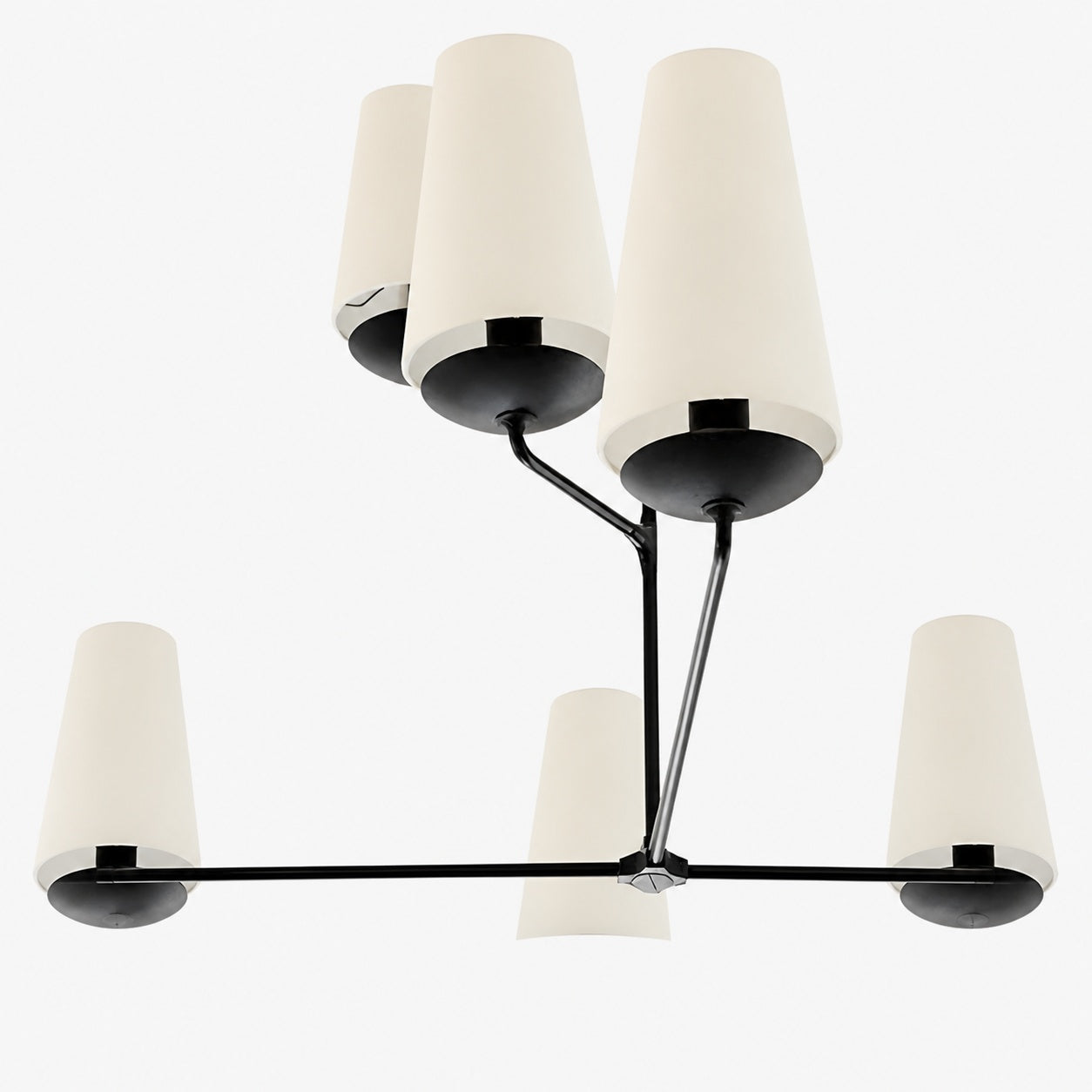 VertiFount Architectural Vertical Chandelier with Multi Light Structure for Open Interiors