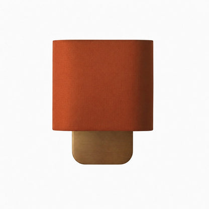 Nolvara Contemporary Fabric-Shade Wall Light – Minimalist Metal Fixture for Bedroom Hallway