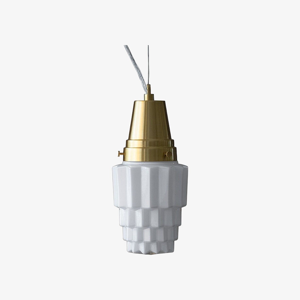 Modern Milk Glass Pendant Light for Dining Room