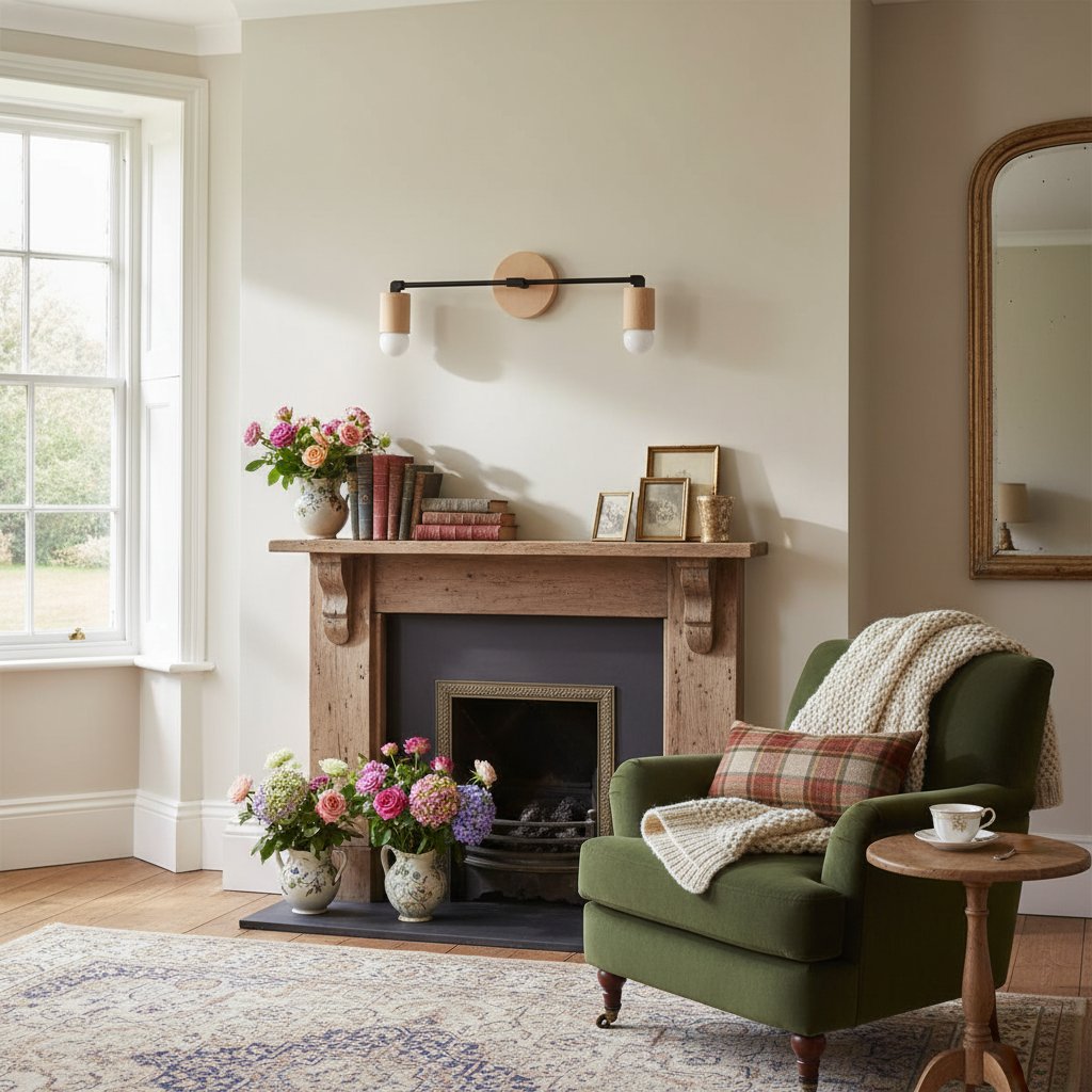 Mobilux Line Holz- und Schminktischleuchte – Böhmische Badezimmerbeleuchtung