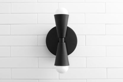 Pyralis Cone Linear Statement Wall Sconce - Modern Two Light Fixture