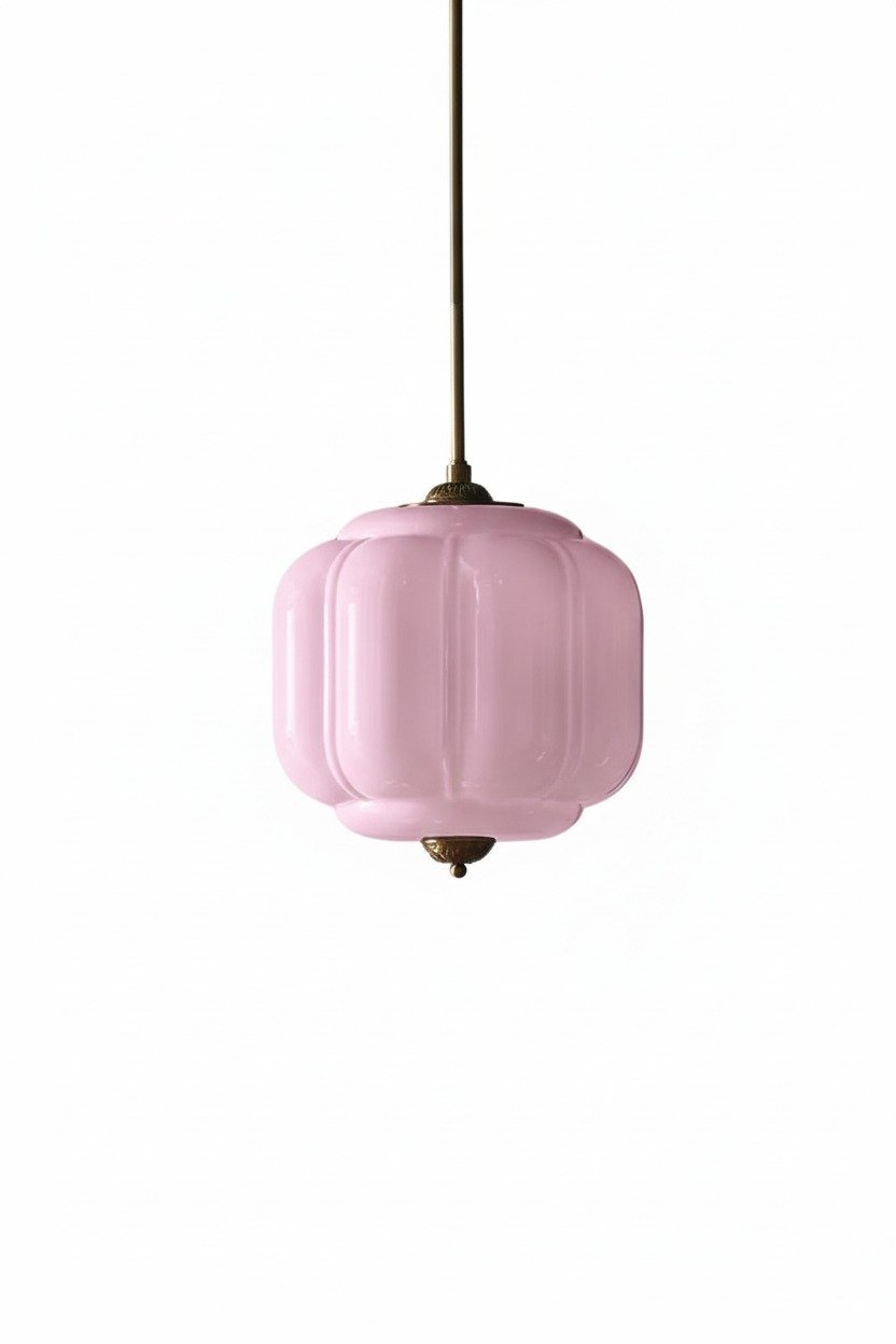 Eloise Vintage Glass Chandelier - Milk Glass Home Accent