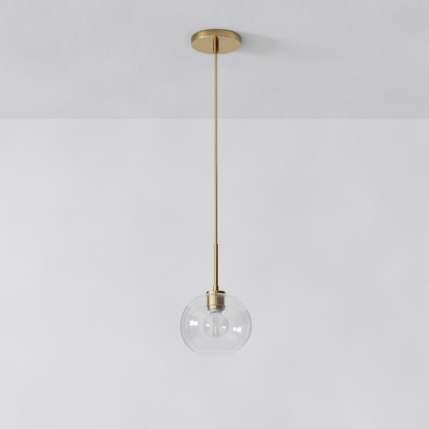Selvion Sculptural Globe Pendant Light - Modern Glass Pendant Lamp - Sleek Design