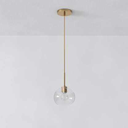 Selvion Sculptural Globe Pendant Light - Modern Glass Pendant Lamp - Sleek Design