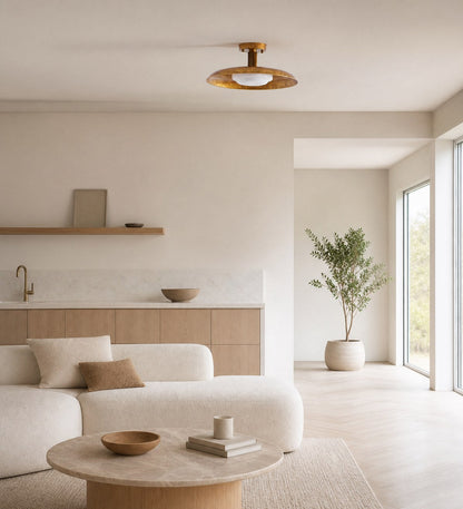 Pot-Lid Style Flat-Panel Ceiling Light