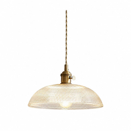 Velaris Ribbed Spiral Pendant Light - Domed Silhouette Ceiling Fixture for Modern Interior