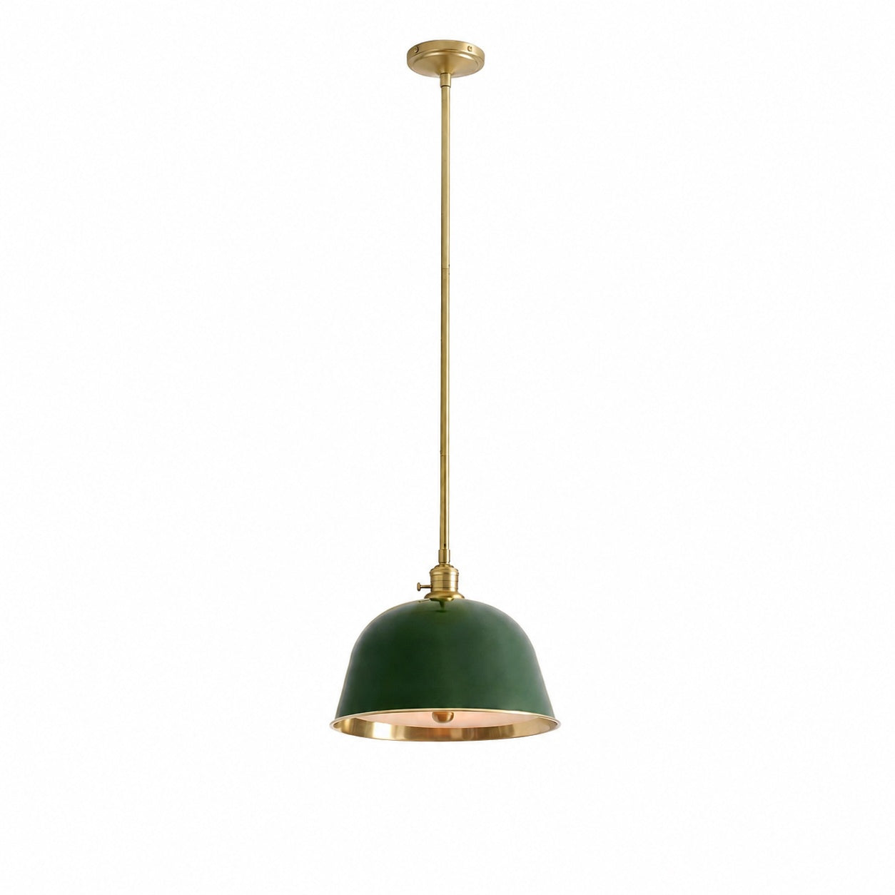 Forvara Metal Pole Pendant Light - Bell Diffuser Design for Kitchen Islands
