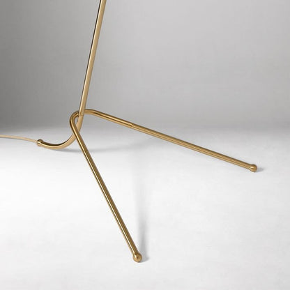 Oslan Elegant Linen Shade Modern Floor Lamp for Bedrooms and Reading Corners