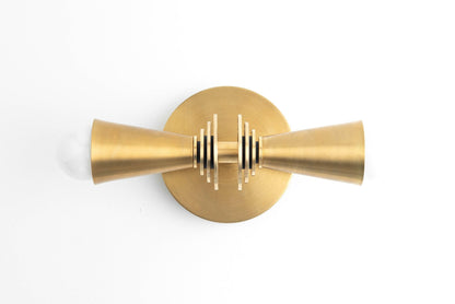 Pyralis Cone Art Deco Wall Light - Multi-Directional Sconce for Vanity or Wall