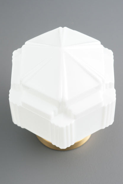 Geotower Glass Art Deco Ceiling Light - Glass Fixture - Elegant Home Lighting