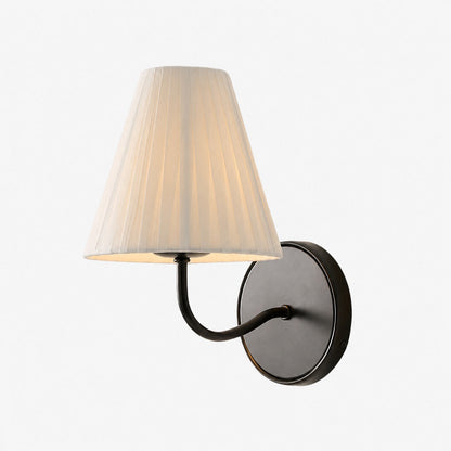 Fibura Zeitlose Wandleuchte mit Leinen Schirm - Minimalistisches Design für stilvolle Innenräume