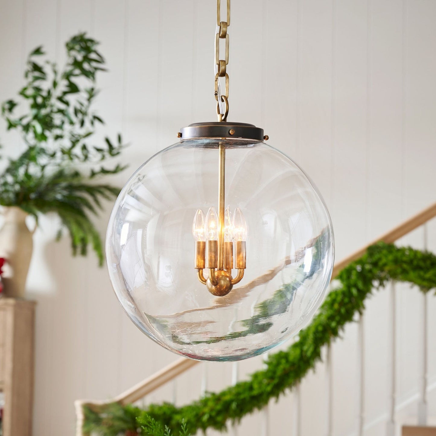 Sterling Minimalist Glass Pendant Collection - Vintage Brass Lighting Design