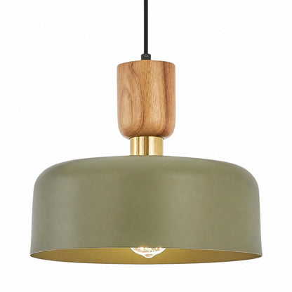 Orbulis Natural Wood Grain Circular Pendant – Modern Minimalist Light for Islands and Foyers