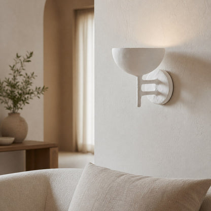 Plara Dekorative Wandleuchte – Wandleuchte aus verputztem Metall im klaren, modernen Stil für Badezimmer-Waschtische und Akzentwände