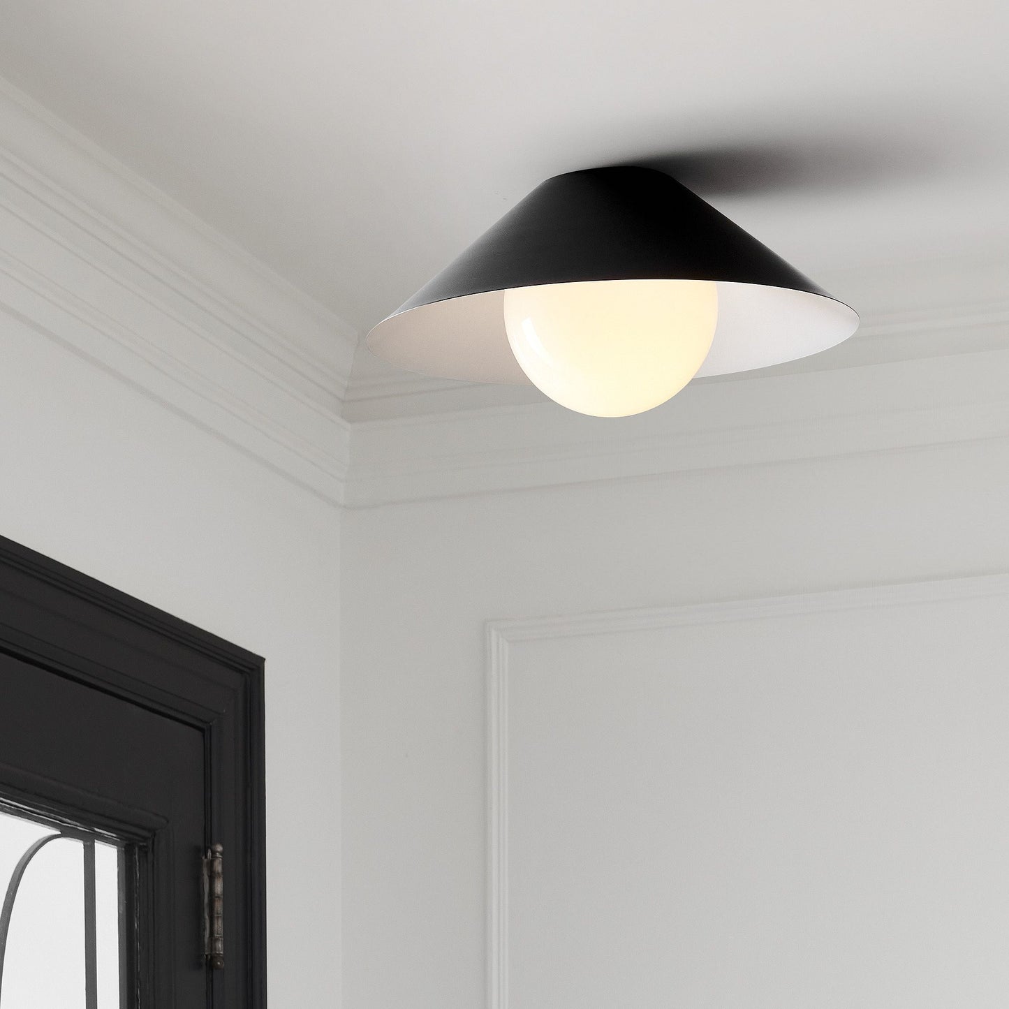 Brivana Semi-Flush Ceiling Light – Minimalist Design for Bedrooms & Living Rooms
