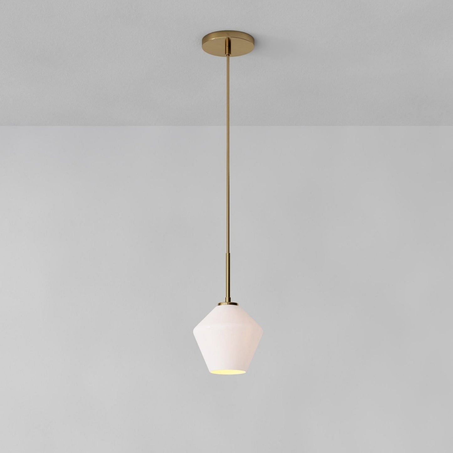 Merin Transparent Glass Sculpture Geometric Chandelier