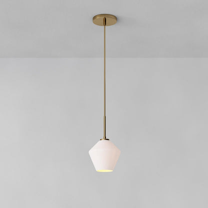 Merin Transparent Glass Sculpture Geometric Chandelier