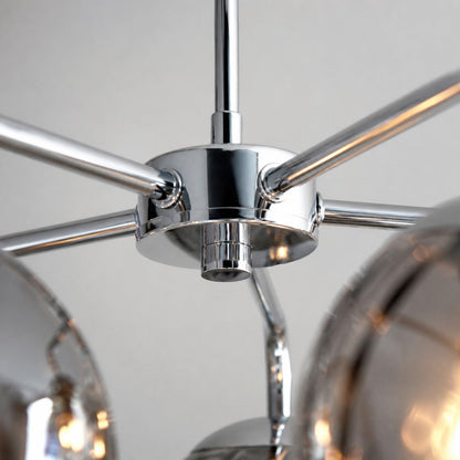 Tracian Glass Mid-Century Modern Globe Pendant Light for Dining Room
