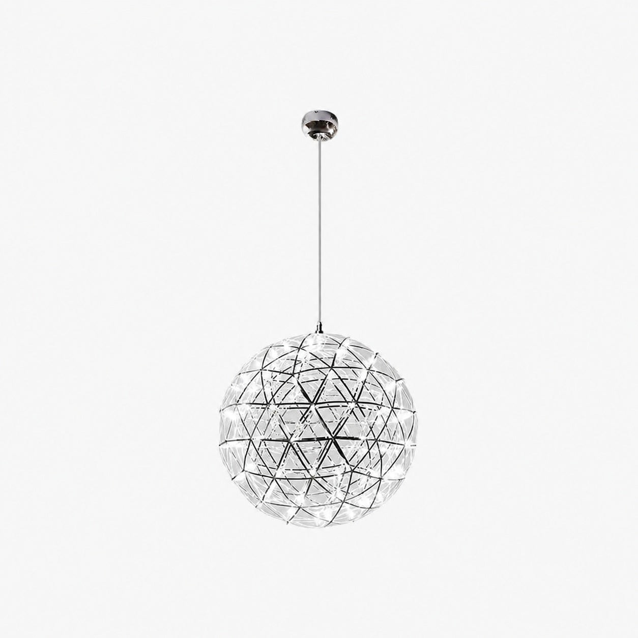 Silver Spark Ball Pendant Light