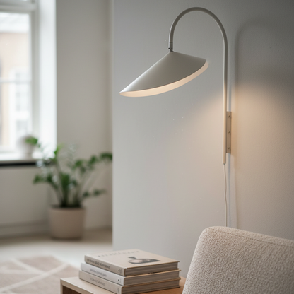 Swivora Adjustable Wall Light – Elegant Swivel Arm Contemporary Metal Lamp for Office and Kitchen N09