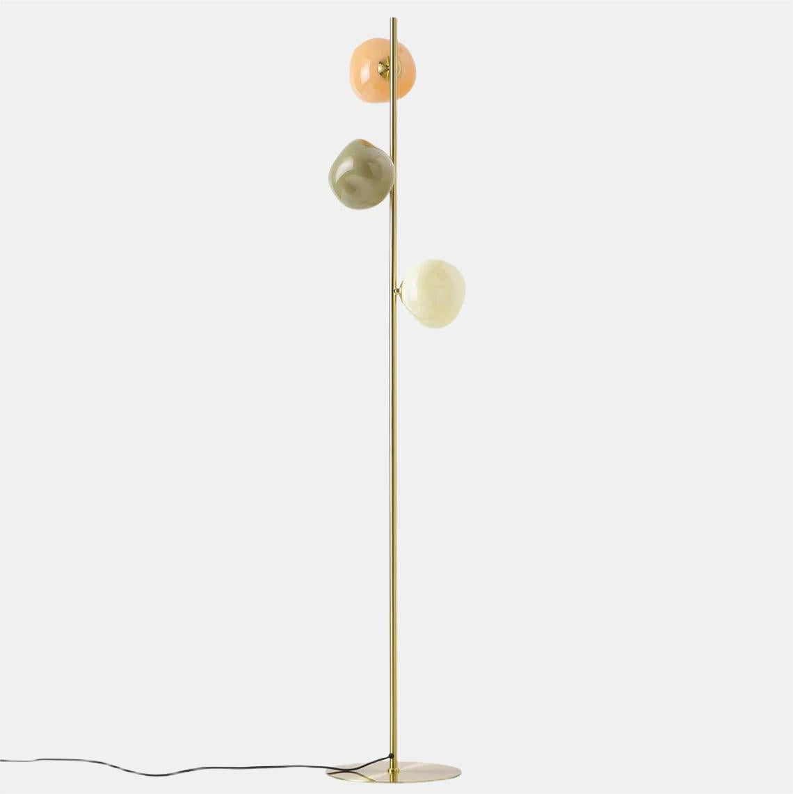 Clustered Opal Glass Floor Lamp – Modern Minimalist Style – Ideal for Living Room or Bedroom