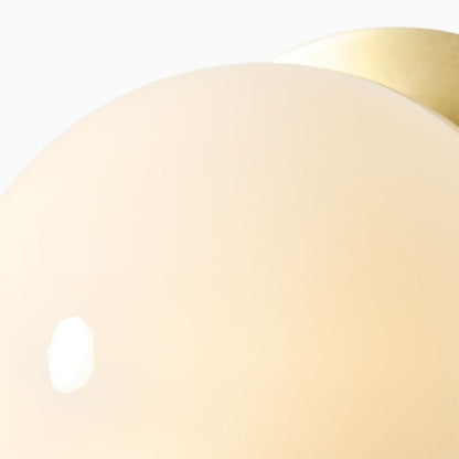 Rivolence Wall Sconce – Antique Brass Milk Glass Light