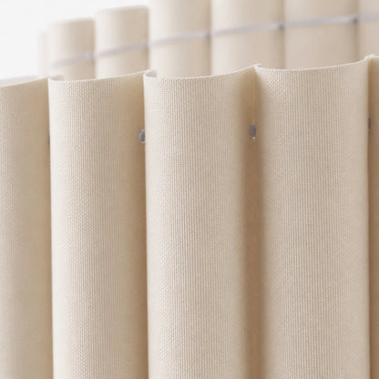 Velura Stehleuchte – Beige Leinenschirm und Metallgestell