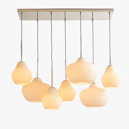Rivrona Zeitgenössischer 7-flammiger Kronleuchter – Moderne Glasbeleuchtung für Esszimmer