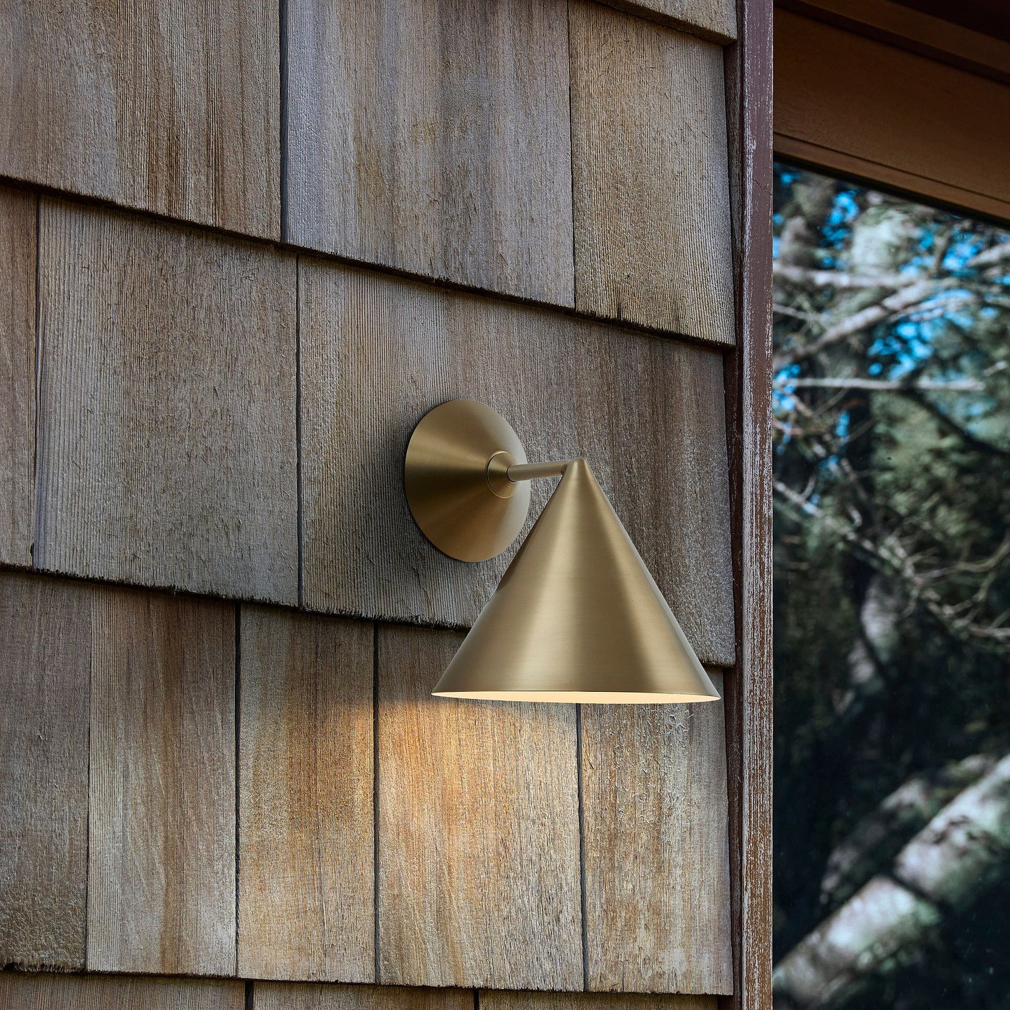 Brivana Outdoor Sconce - Modern Metal Wall Light