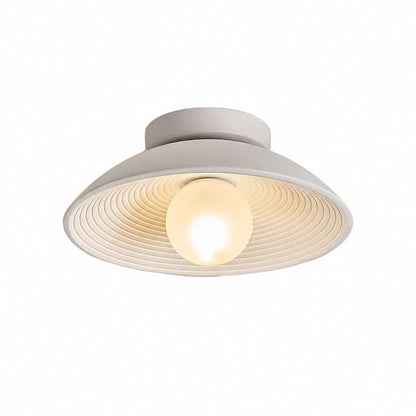 Ovalune Organic Textured Ceiling Light Sculptural Design Flush Mount - Modern Style for Living Room