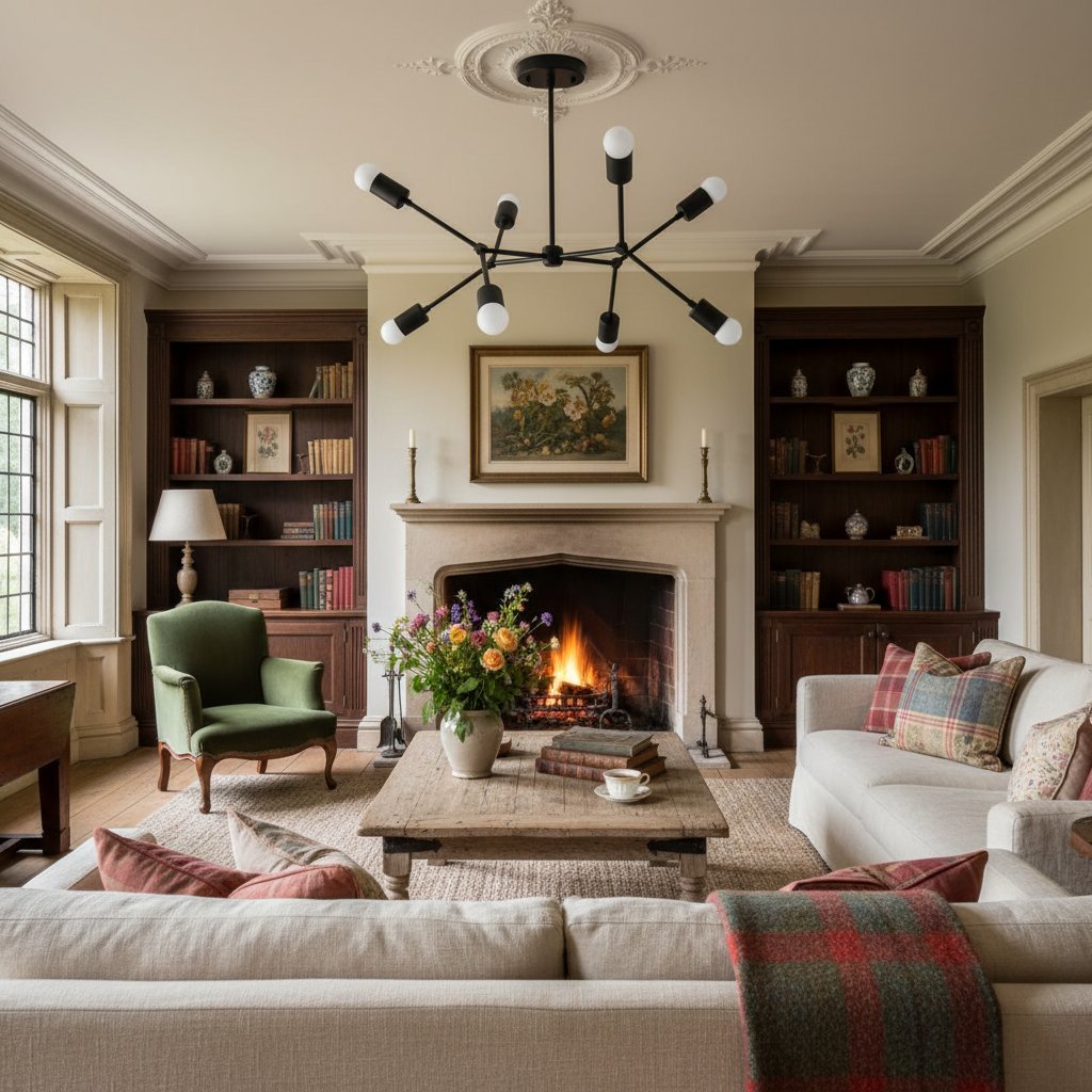 Mobilux Line Mobilux Line Modern Geometric Chandelier - Brass Ceiling Light Fixture