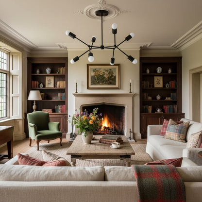 Mobilux Line Mobilux Line Modern Geometric Chandelier - Brass Ceiling Light Fixture