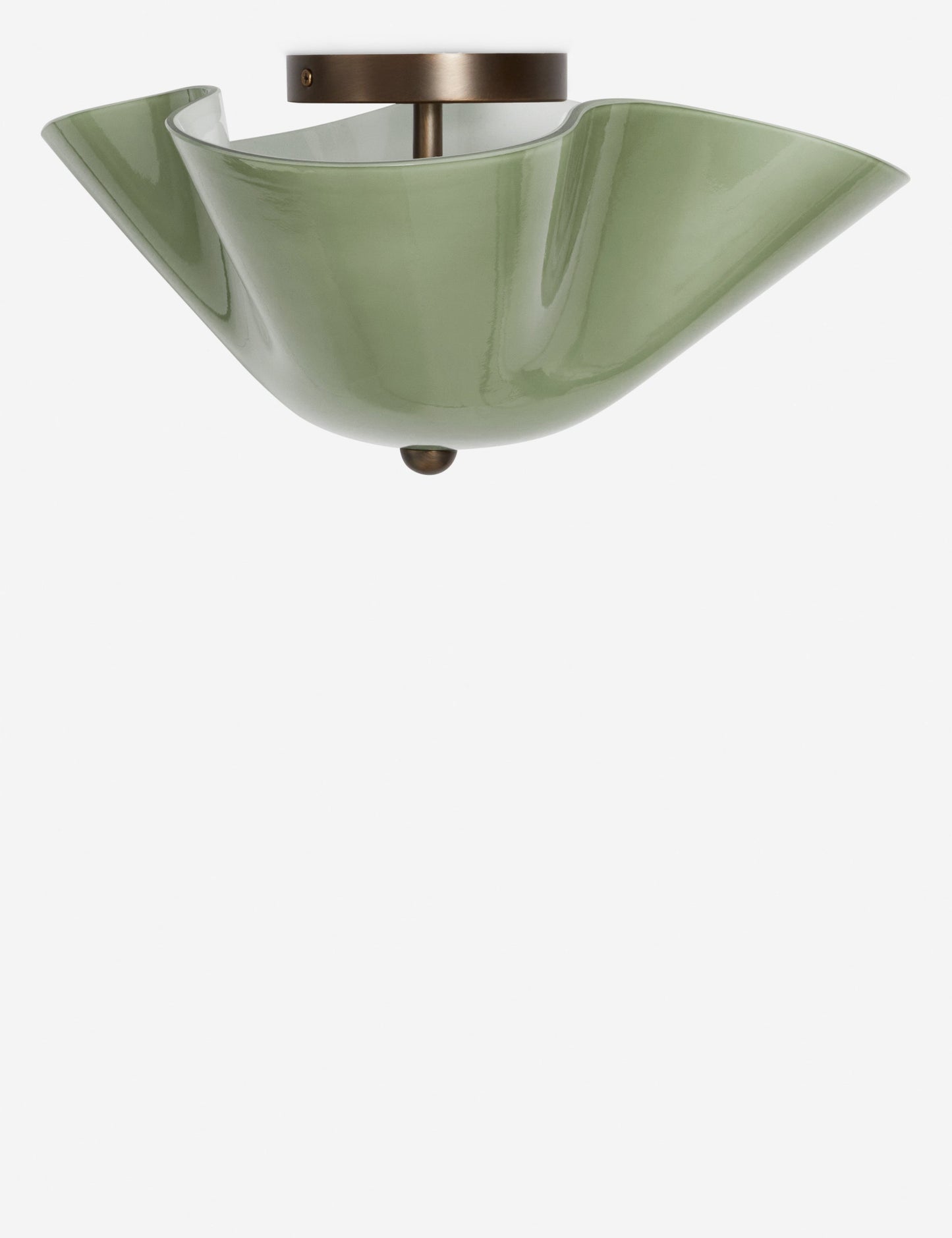 Bellina Warm Glow Sculptural Ceiling Light for Low Ceiling Areas