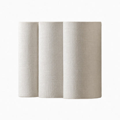 Linbron Linen Wall Sconce Natural Fabric Shade Modern Wall Light for Bedroom