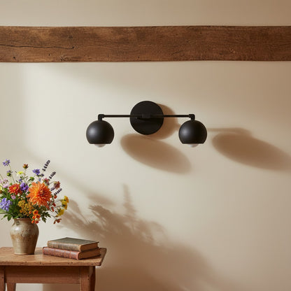 Metio Kuppel-Dekoratives Schminklicht – Klassische Badezimmer-Wandlampe mit Kugelschirm