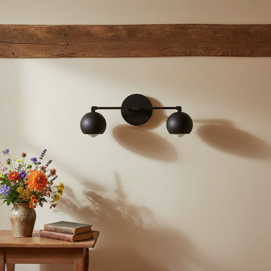 Metio Dome Decorative Vanity Light - Classic Orb Shade Bathroom Wall Lamp