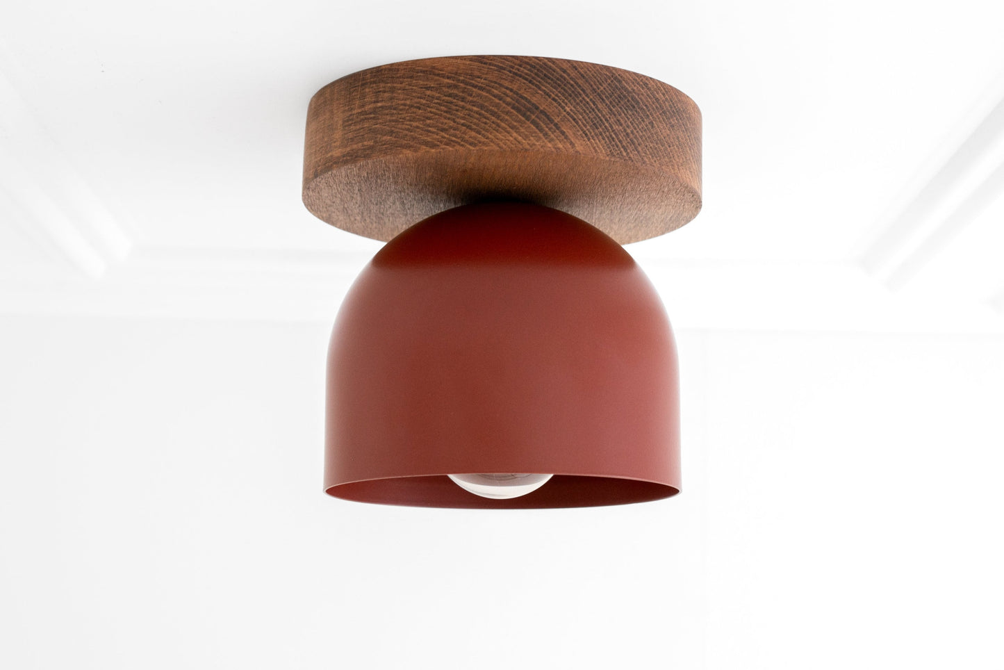 Metio Dome Ceiling Light Minimalist Wood Design for Bedrooms & Hallways
