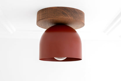 Metio Dome Ceiling Light Minimalist Wood Design for Bedrooms & Hallways