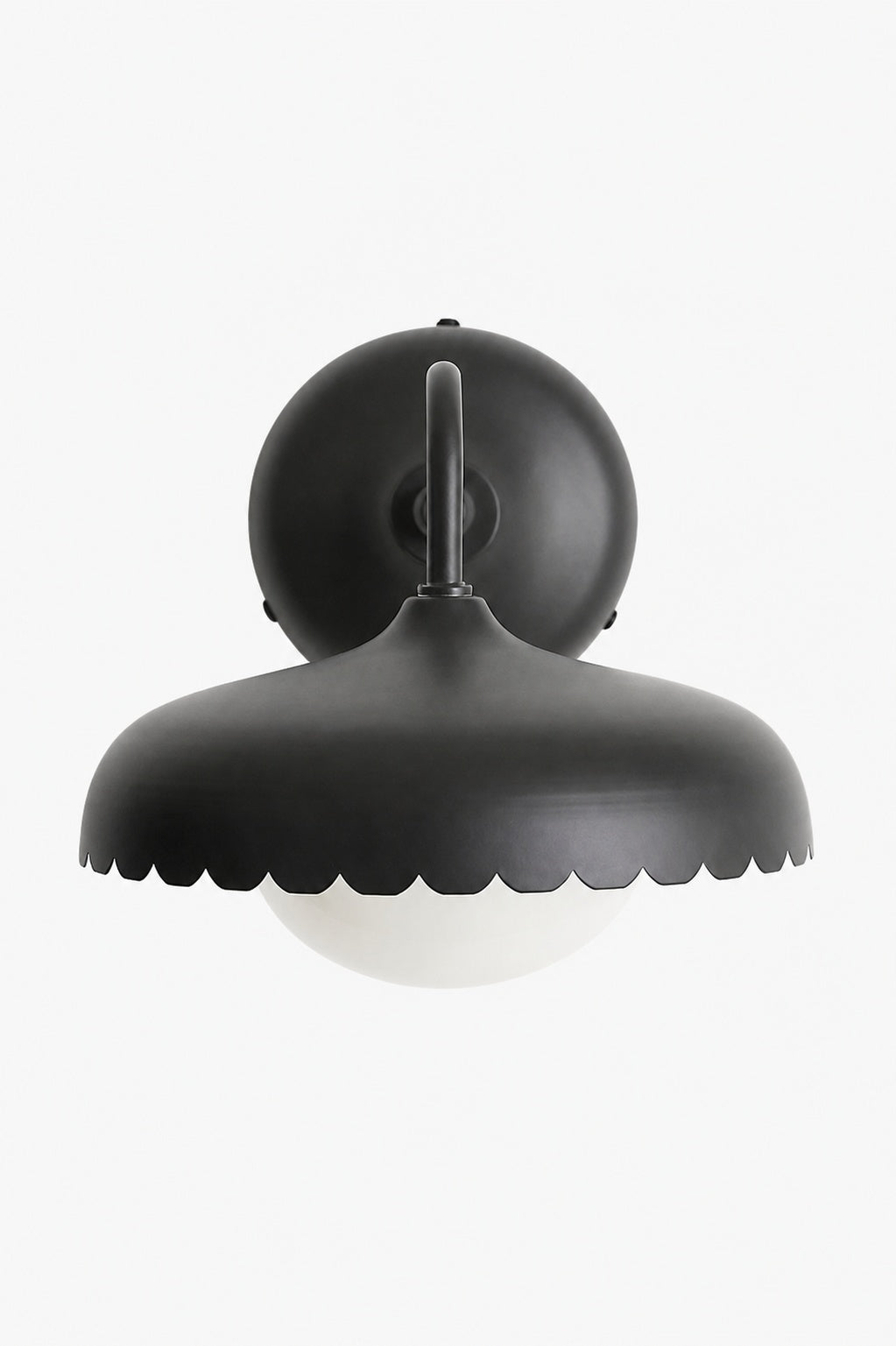Rayla ScallopEdge Wandleuchte - Moderne Metall Außen Lampe für Terrasse, Balkon oder Veranda