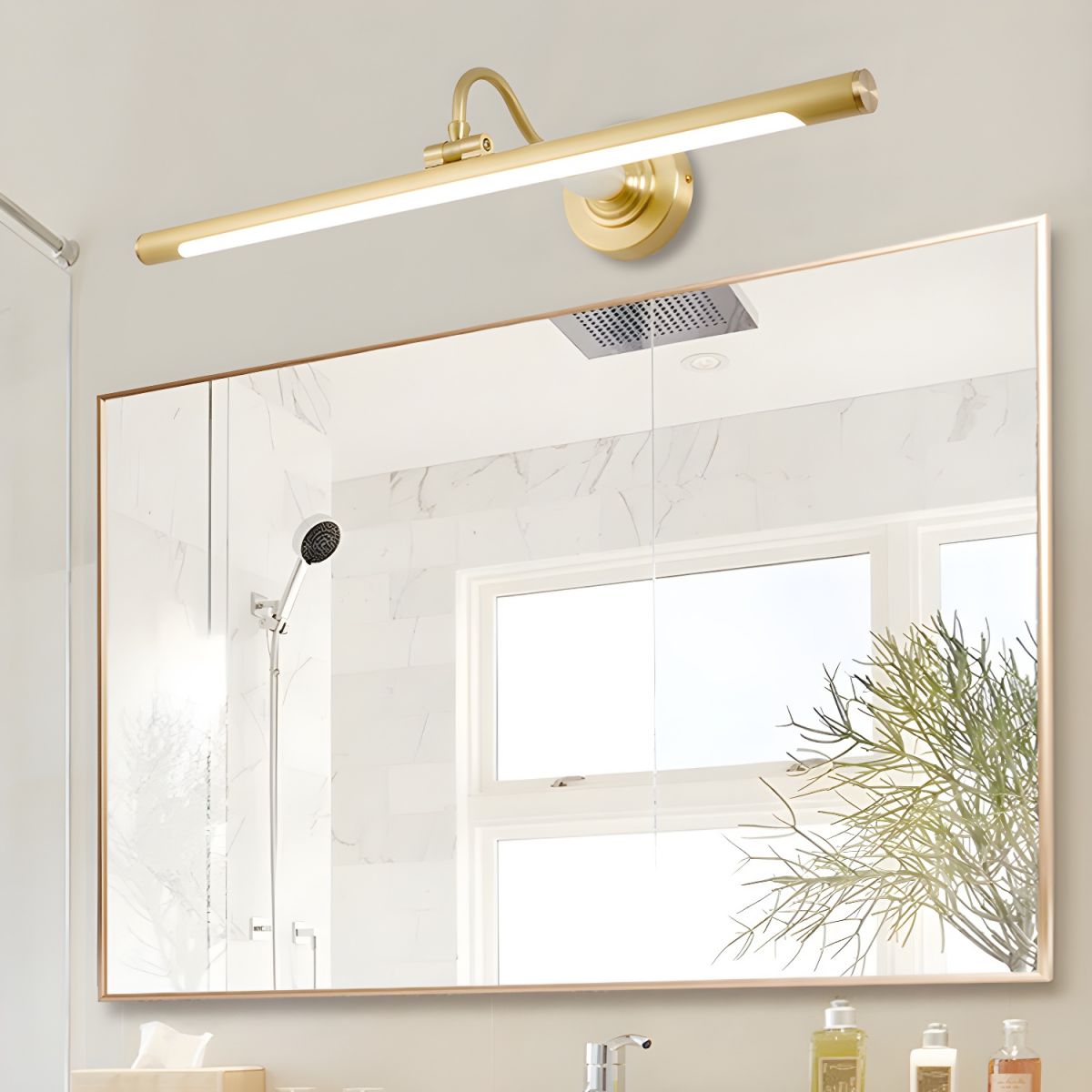 Wandleuchte aus Metall in Bronze-Finish