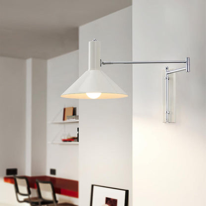 Moderne Bauhaus Schwenkbare Wandleuchte für Esstisch mit Kabel und Stecker