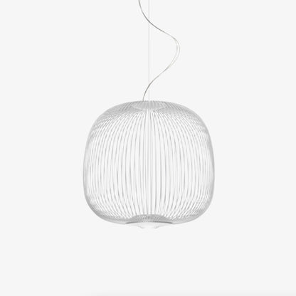 Radiloop Minimalist Suspension Lamp - Metal Lantern-Inspired Design for Dining Room N48