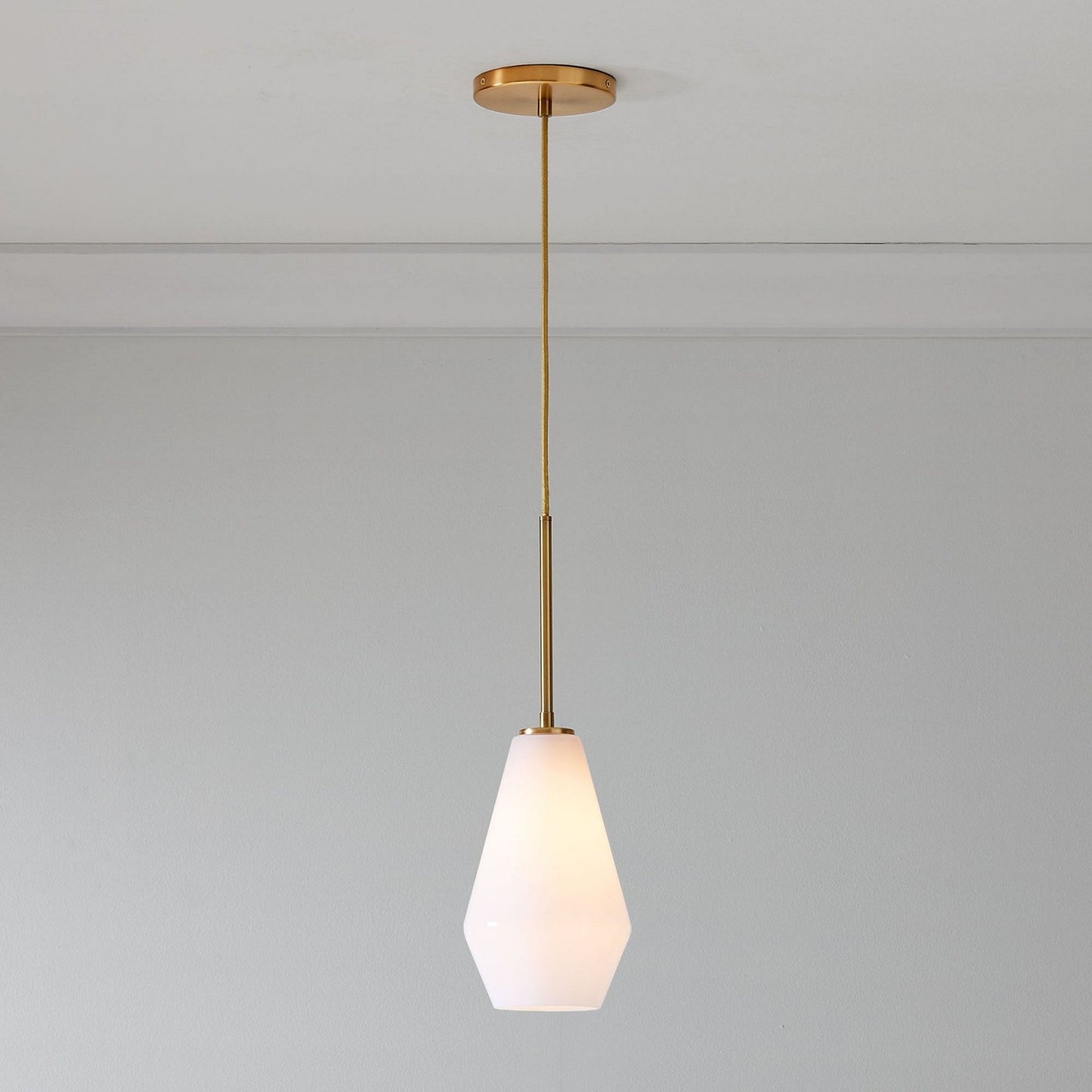 Merin Transparent Glass Sculpture Geometric Chandelier